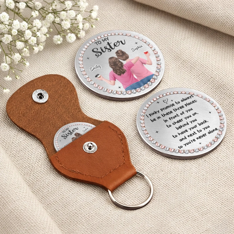 Custom Pocket Hug - Personalized Best Friend Birthday Gifts For Women, Besties, Sisters, BFF - My Bestie My Person