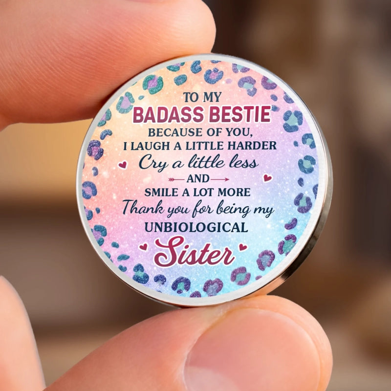 Custom Pocket Hug - Personalized Best Friend Birthday Gifts For Women, Besties, Sisters, BFF - Besties Forever, No Filter