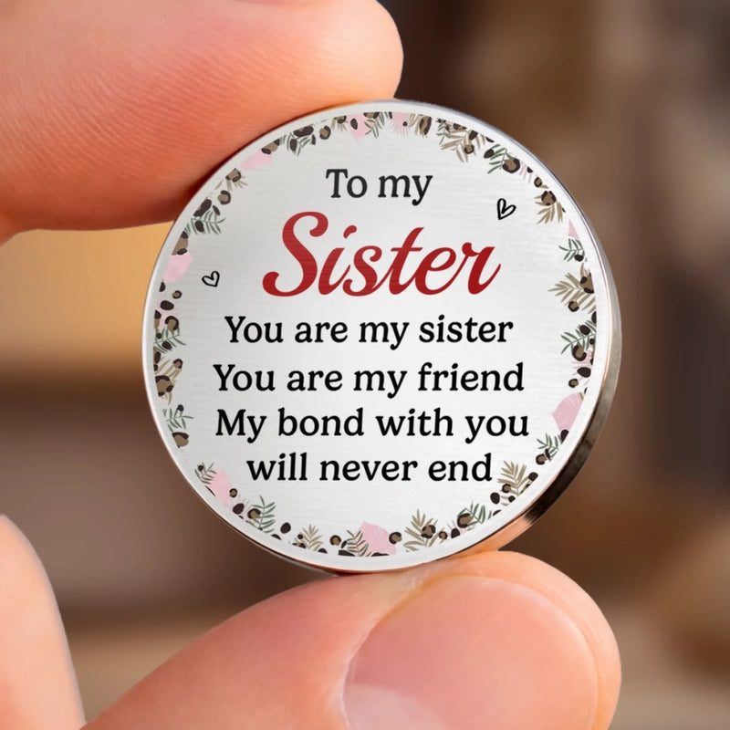Custom Pocket Hug - Personalized Best Friend Birthday Gifts For Women, Besties, Sisters, BFF - Always Got Your Back