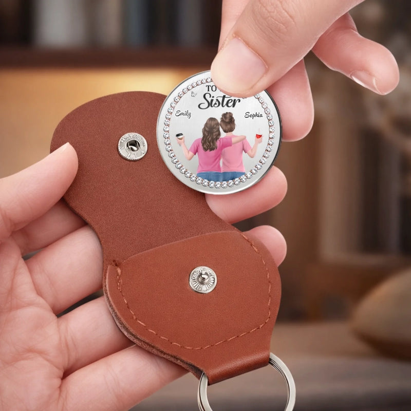Custom Pocket Hug - Personalized Best Friend Birthday Gifts For Women, Besties, Sisters, BFF - Besties Through Everything