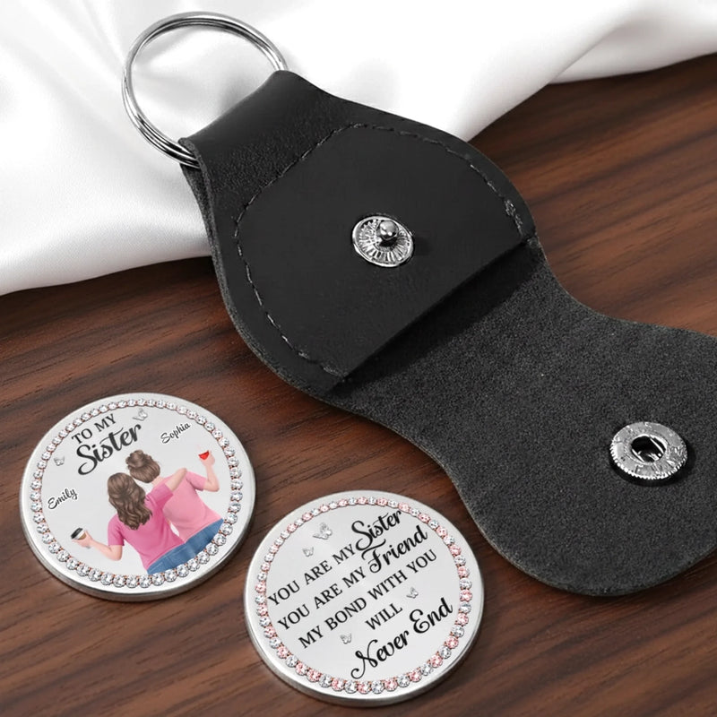 Custom Pocket Hug - Personalized Best Friend Birthday Gifts For Women, Besties, Sisters, BFF - Besties Through Everything