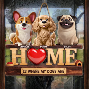 Custom Wood Sign - Personalized Birthday Gifts For Dog Lovers, Dog Dad And Mom - Welcome To Dog Life