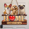Custom Wood Sign - Personalized Birthday Gifts For Dog Lovers, Dog Dad And Mom - Welcome To Dog Life
