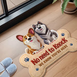Custom Shaped Doormat - Personalized Birthday Gifts For Dog Lovers, Dog Dad And Mom - Bark Squad Ready