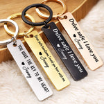 Custom Stainless Steel Keychain - Personalized Anniversary Wedding Gifts For Husband And Wife, Him And Her - Together We Choose Us