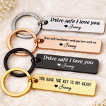 Custom Stainless Steel Keychain - Personalized Anniversary Wedding Gifts For Husband And Wife, Him And Her - Together We Choose Us