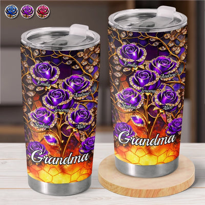 Custom Tumbler - Personalized Mother's Day Gifts For Mom, Grandma - Heart Full Of Love