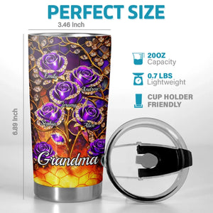 Custom Tumbler - Personalized Mother's Day Gifts For Mom, Grandma - Heart Full Of Love