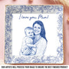 Custom Photo Full-Print Jewelry Dish - Personalized Baby Shower, Gender Reveal Gifts For New Moms, New Parents - First Time Mom Forever Love