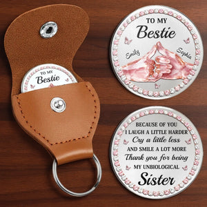 Custom Pocket Hug - Personalized Best Friend Birthday Gifts For Women, Besties, Sisters, BFF - Real Friendship Never Fades