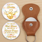 Custom Pocket Hug - Personalized Best Friend Birthday Gifts For Women, Besties, Sisters, BFF - Lucky To Have You