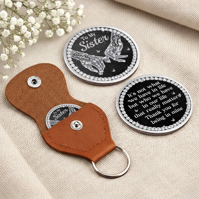 Custom Pocket Hug - Personalized Best Friend Birthday Gifts For Women, Besties, Sisters, BFF - A Friendship Called Sisterhood