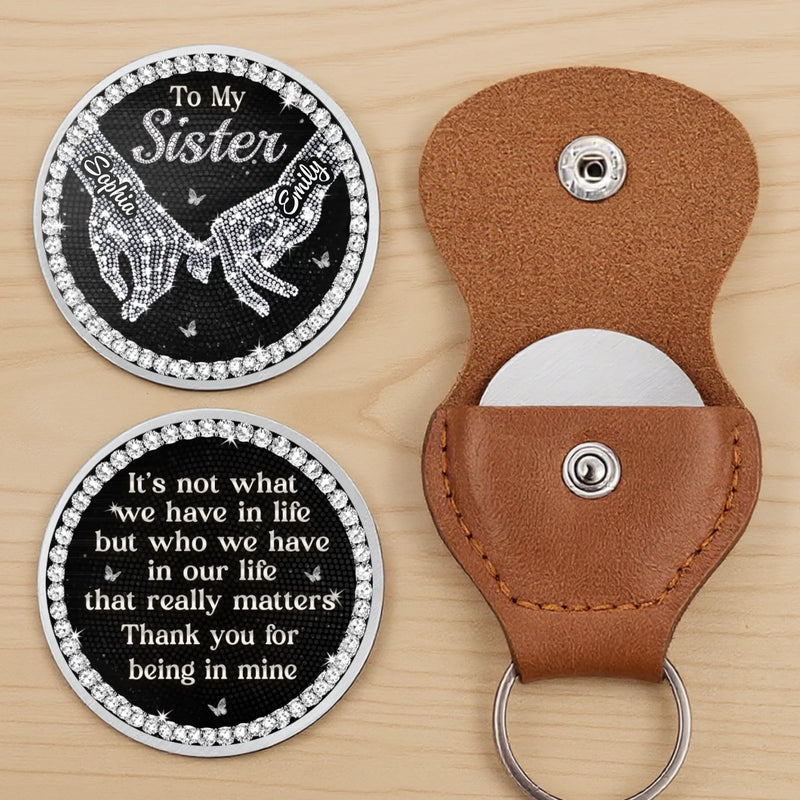 Custom Pocket Hug - Personalized Best Friend Birthday Gifts For Women, Besties, Sisters, BFF - A Friendship Called Sisterhood