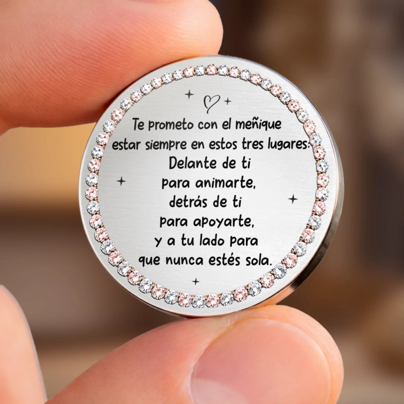 Abrazo De Bolsillo Personalizado – Regalo De Cumpleaños Personalizado Para Mejores Amigas, Hermanas, BFF – Una Amistad Llamada Hermandad