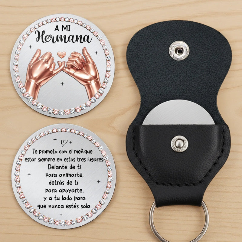 Abrazo De Bolsillo Personalizado – Regalo De Cumpleaños Personalizado Para Mejores Amigas, Hermanas, BFF – Una Amistad Llamada Hermandad