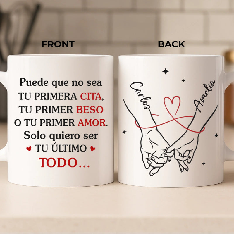 Taza Personalizada – Regalo Personalizado De Aniversario De Bodas Para Esposo Y Esposa, Para Él Y Para Ella – Bebe Amor Y Repite