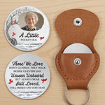 Custom Photo Cardinal Pocket Hug - Personalized Memorial Sympathy Gifts For Loss Of Mom, Dad - Made Just For You