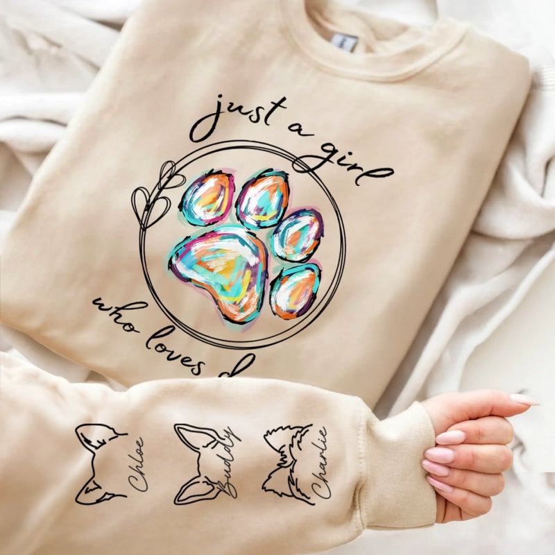 Custom Unisex Sweatshirt, Hoodie With Design On Sleeve -Personalized Birthday Gifts For Dog Cat Lovers, Dog Dad And Mom, Cat Owners - Fur Baby Club