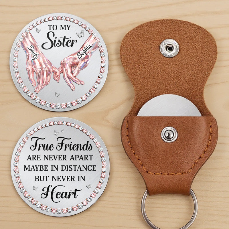 Custom Pocket Hug - Personalized Best Friend Birthday Gifts For Women, Besties, Sisters, BFF - Besties For A Lifetime