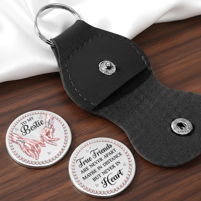 Custom Pocket Hug - Personalized Best Friend Birthday Gifts For Women, Besties, Sisters, BFF - Besties For A Lifetime