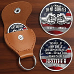 Custom Pocket Hug - Personalized America 250th Anniversary Gifts For Brothers - Brothers Built On Trust