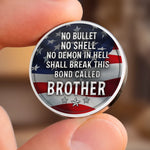 Custom Pocket Hug - Personalized America 250th Anniversary Gifts For Brothers - Brothers Built On Trust