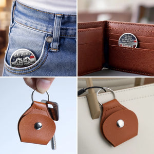 Custom Pocket Hug - Personalized America 250th Anniversary Gifts For Brother - Brothers Built On Trust