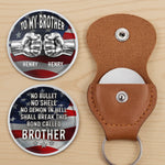Custom Pocket Hug - Personalized America 250th Anniversary Gifts For Brothers - Brothers Built On Trust