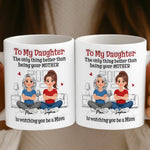 Custom 3D Inflated Effect Printed Mug - Personalized Mother's Day Gifts For Mom, Daughter - Mom And Daughter Bond