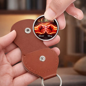 Custom Pocket Hug - Personalized Birthday Gifts For Brother - Brothers Beyond Blood