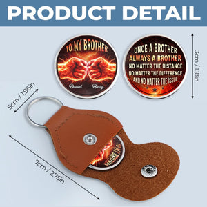 Custom Pocket Hug - Personalized Birthday Gifts For Brother - Brothers Beyond Blood