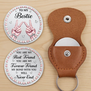 Custom Pocket Hug - Personalized Best Friend Birthday Gifts For Women, Besties, Sisters, BFF - A Bond That Never Ends