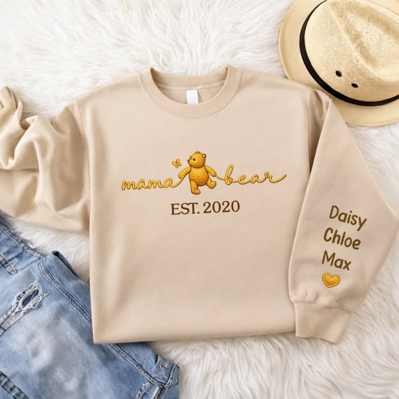 Custom Unisex Sweater, Hoodie - Personalized Mother's Day Birthday Gifts For Mom, Grandma - Mama, My Favorite Title