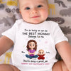 Custom Baby Onesie - Personalized Baby Shower, Gender Reveal Gifts For New Moms, New Dads, New Parents - The Best Mom Belongs To Me