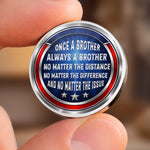 Custom Pocket Hug - Personalized America 250th Anniversary Gifts For Brothers - Brothers Share One Soul