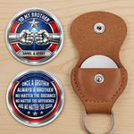 Custom Pocket Hug - Personalized America 250th Anniversary Gifts For Brothers - Brothers Share One Soul