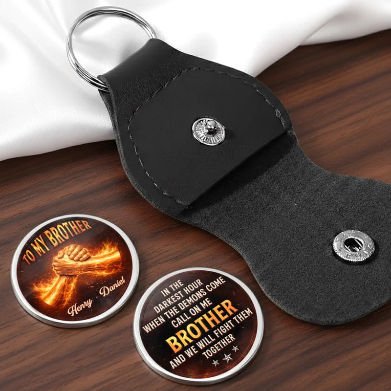 Custom Pocket Hug - Personalized Birthday Gifts For Brother - Born To Be Brothers