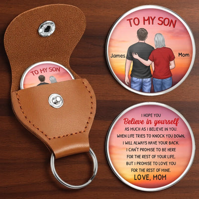 Custom Pocket Hug - Personalized Birthday Gifts For Mom, Son - My Son My Strength