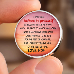 Custom Pocket Hug - Personalized Birthday Gifts For Mom, Son - My Son My Strength