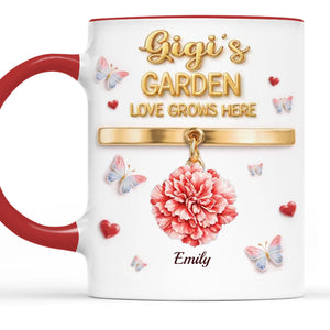 Custom 3D Inflated Effect Printed Accent Mug - Personalized Mother's Day Gifts For Mom, Grandma - Grandma Love Never Fails