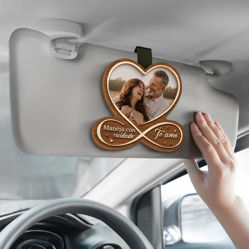 Clip Personalizado Para Visera De Coche Con Foto – Regalo De Aniversario De Boda Personalizado Para Esposo Y Esposa, Para Él Y Para Ella - Juntos Para Siempre