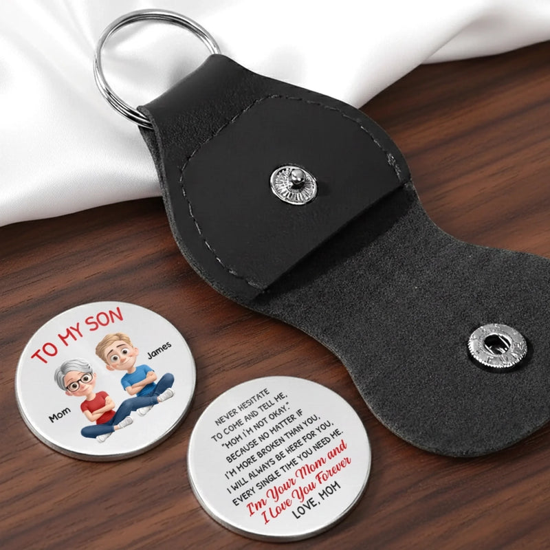 Custom Pocket Hug - Personalized Birthday Gifts For Mom, Son - Home Is Mom’s Hug