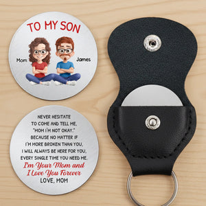 Custom Pocket Hug - Personalized Birthday Gifts For Mom, Son - Home Is Mom’s Hug