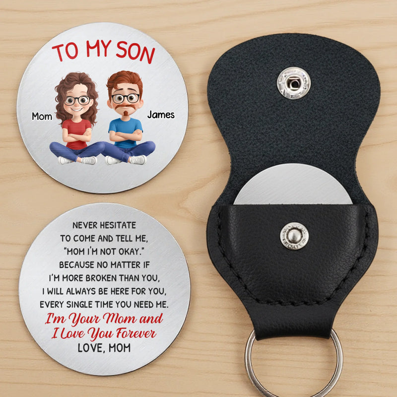 Custom Pocket Hug - Personalized Birthday Gifts For Mom, Son - Home Is Mom’s Hug