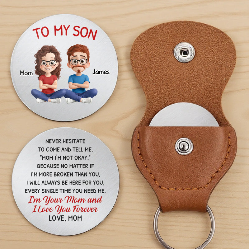 Custom Pocket Hug - Personalized Birthday Gifts For Mom, Son - Home Is Mom’s Hug