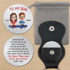 Custom Pocket Hug - Personalized Birthday Gifts For Mom, Son - Home Is Mom’s Hug
