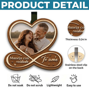 Clip Personalizado Para Visera De Coche Con Foto – Regalo De Aniversario De Boda Personalizado Para Esposo Y Esposa, Para Él Y Para Ella - Juntos Para Siempre
