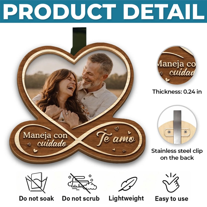 Clip Personalizado Para Visera De Coche Con Foto – Regalo De Aniversario De Boda Personalizado Para Esposo Y Esposa, Para Él Y Para Ella - Juntos Para Siempre