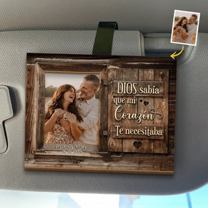 Clip Personalizado Para Visera De Coche Con Foto – Regalo De Aniversario De Boda Personalizado Para Esposo Y Esposa, Para Él Y Para Ella - Amor Que Nunca Termina