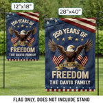 Custom Flag - Personalized America 250th Anniversary Gifts For Mom, Dad, Brother, Sister, Kids - Family Is Our Home